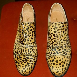 Leopard print girls bootie